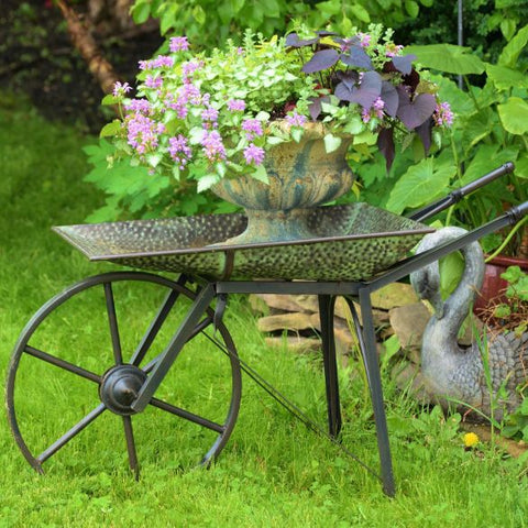 Old Style Galvanized Farmhouse Wheelbarrow