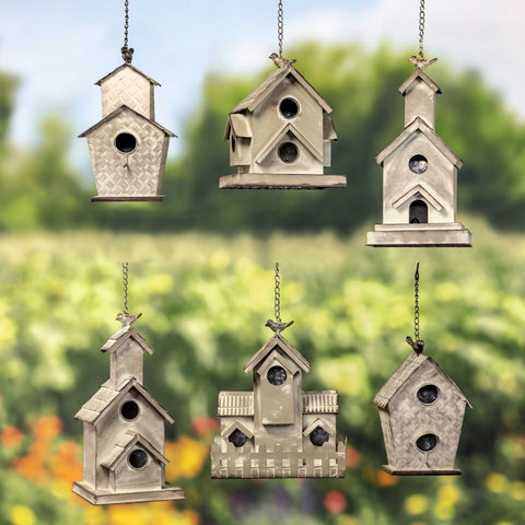 Hanging Galvanized Metal Bird Houses for Sale | Unique Decorative Custom