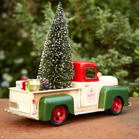 Christmas Truck Buggy Mini Detailed Car Gifts Door Retro Patio Decorations