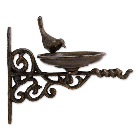 Wall-Mounted Bird Feeders | Cast Iron Metal Perch | for Wall Post Fence