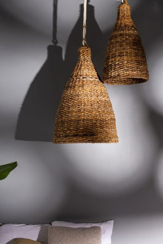 Rocha Boho Basket Lamp Shades for Indoor or Patio Hanging Lights