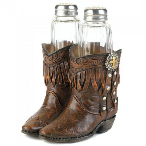 Cowboy Boots Salt & Pepper Set | Country Western Theme