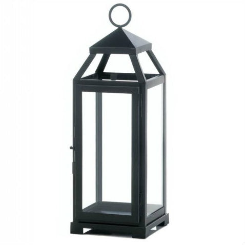Sleek and Lean Tall Candle Holder Lanterns | Black Candle Stands