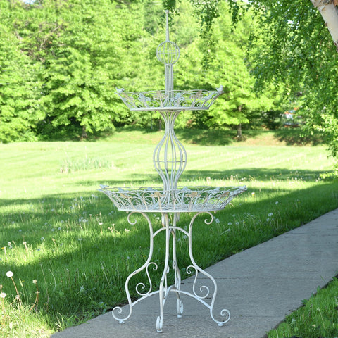 Two Tier Round Plant Stands