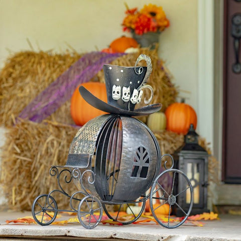 Victorian Style Ball Carriage Halloween Candle Holder