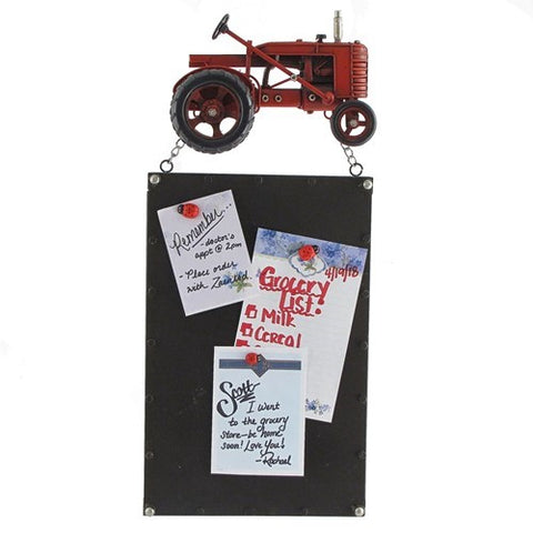 Iron Tractor Hanging Magnetic Note Boards Farm Americana Decor