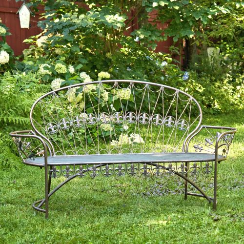 Garden Bench with Curved Back