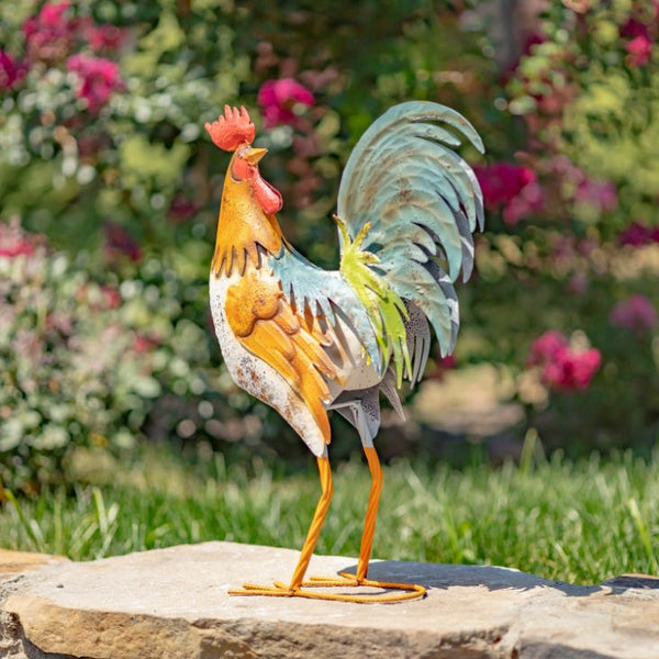 Rooster Collection Set of 6 Rooster Chicken Family Farm Decoration Figurines Assorted Pai ...