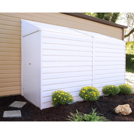 4x10 Yardsaver Lean-to Shed Galvanized Steel Swing Doors - Buy Online at YardEpic.com